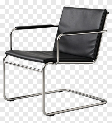 Modern Black Chair PNG
