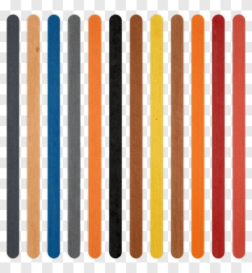 Colorful Craft Sticks PNG