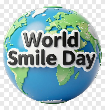World Smile Day Globe PNG