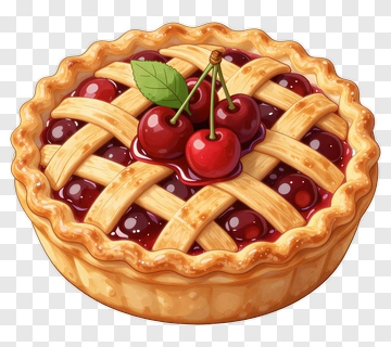 Cherry Pie With Lattice Crust PNG