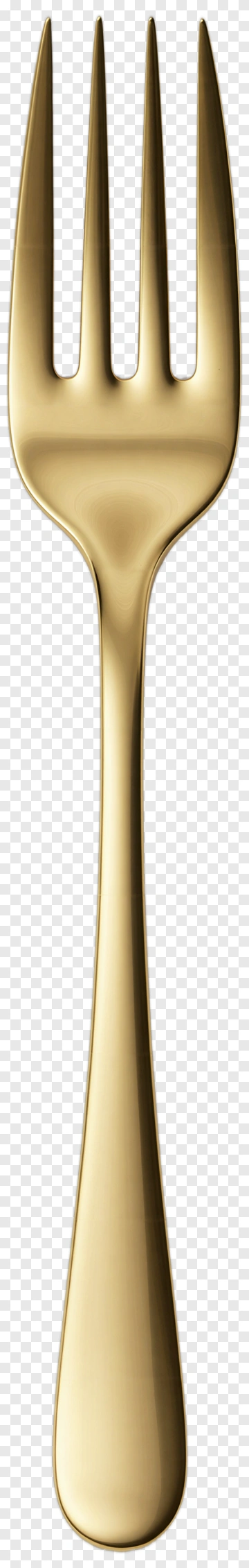 Gold Fork PNG