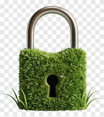 Green Grass Lock PNG