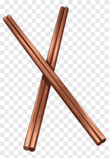 Crossed Copper Rods PNG