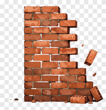 Broken Brick Wall PNG