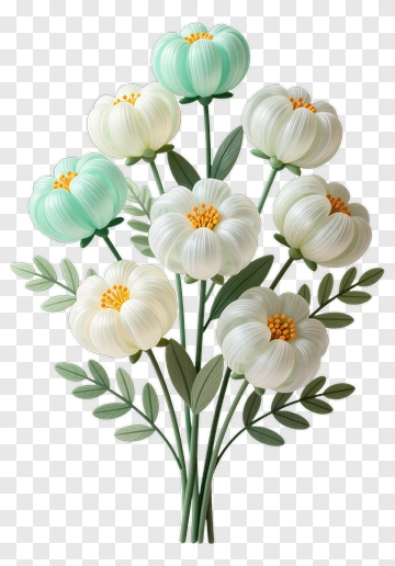 Colorful Flower Bouquet PNG