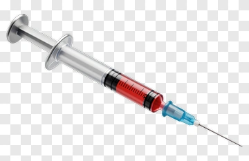Syringe With Red Liquid PNG