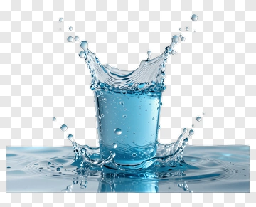Splashing Water In A Glass PNG