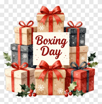 Boxing Day Gift Boxes PNG