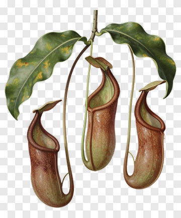Pitcher Plant With Green Leaves PNG