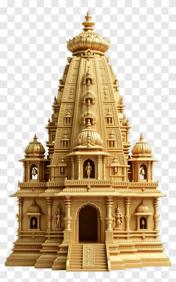 Golden Temple Structure PNG