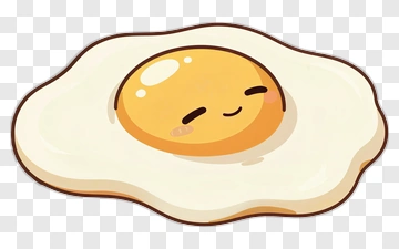 Cartoon Smiling Egg PNG