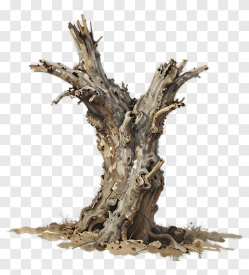 Weathered Tree Stump PNG
