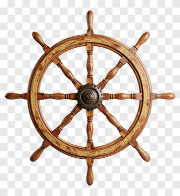 Wooden Ship's Wheel PNG