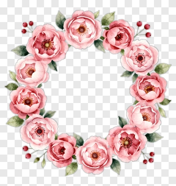 Flower Bouquet With Pink Roses PNG