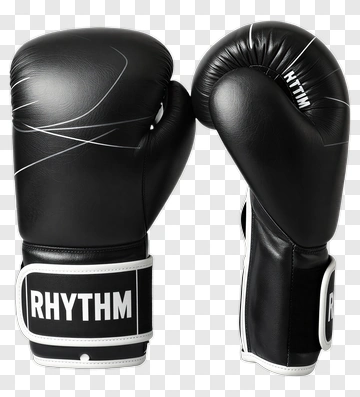 Black Boxing Gloves PNG