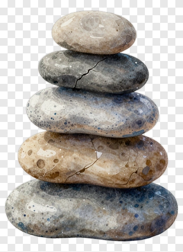 Stack Of Smooth Stones PNG