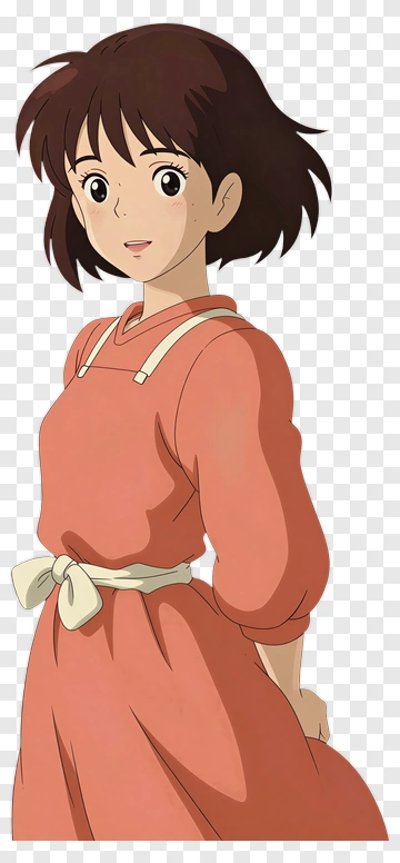 Anime Girl In A Pink Dress PNG