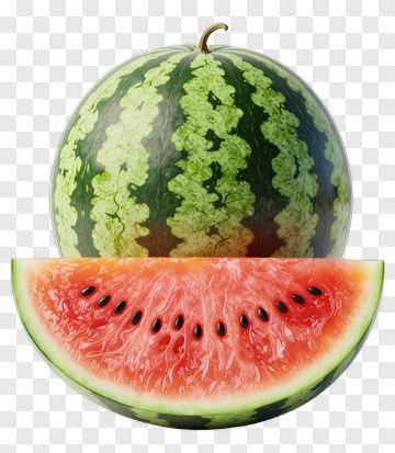 Watermelon Slice And Whole Watermelon PNG
