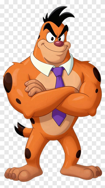 Cartoon Dog In A Business Suit PNG