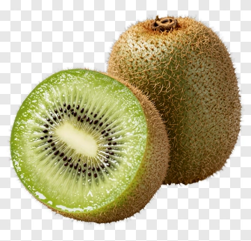 Kiwi Fruit Whole And Sliced PNG