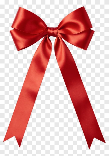 Red Ribbon Bow PNG