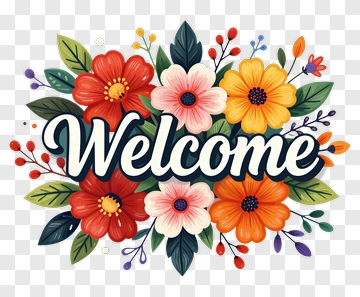 Welcome Floral Arrangement PNG