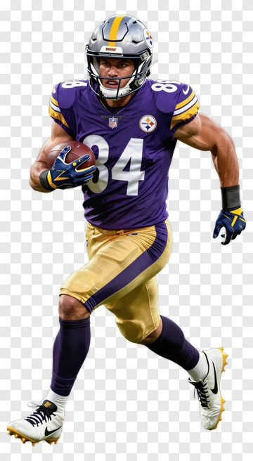 Football Player Running With A Ball PNG