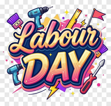 Labour Day Celebration Design PNG