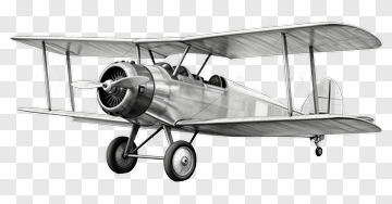 Vintage Biplane Aircraft PNG