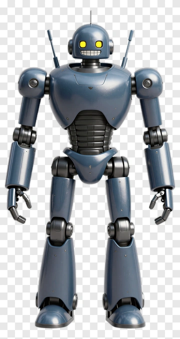 3D Robot Character PNG