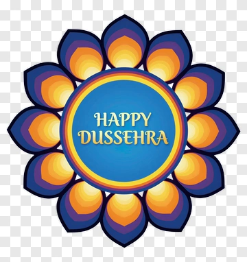 Happy Dussehra Celebration Design PNG