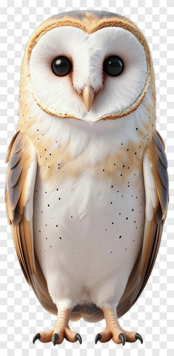 Realistic Barn Owl PNG