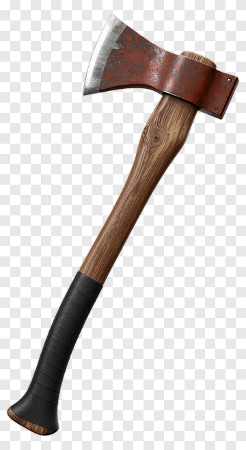 Wooden Handled Axe PNG