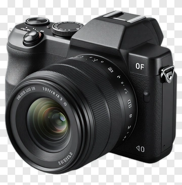 Digital Camera With Lens PNG