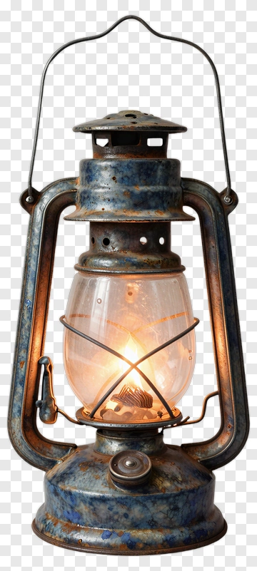 Vintage Lantern With Light PNG
