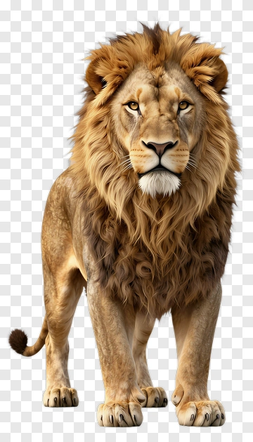 Realistic Lion With Majestic Mane PNG