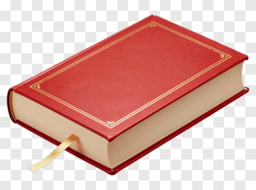 Red Book With Gold Detailing PNG