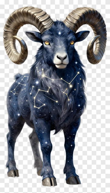 Cosmic Ram With Constellations PNG