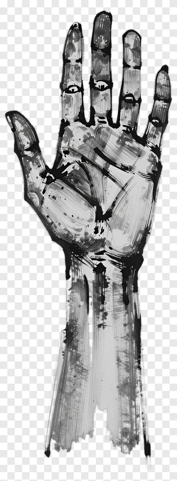 Artistic Hand Illustration PNG