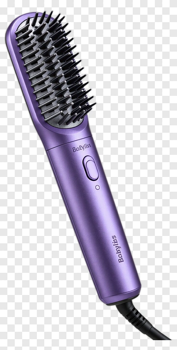 Purple Hair Straightening Brush PNG