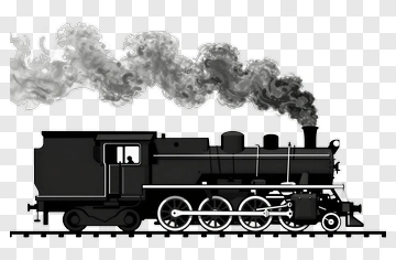 Vintage Steam Locomotive PNG