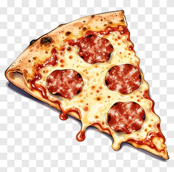 Pepperoni Pizza Slice PNG
