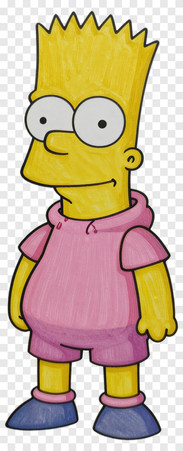 Cartoon Character Bart Simpson PNG