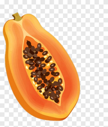 Papaya With Seeds PNG