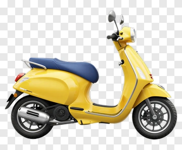 Yellow Scooter PNG