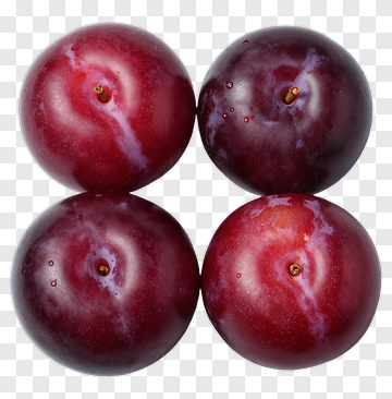 Group Of Four Plums PNG