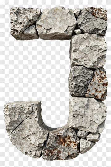 Rock Letter J PNG