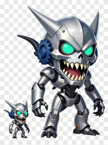 Cartoon Robot Monster PNG