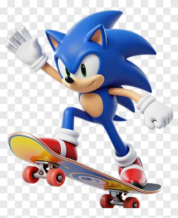 Sonic The Hedgehog Skateboarding PNG