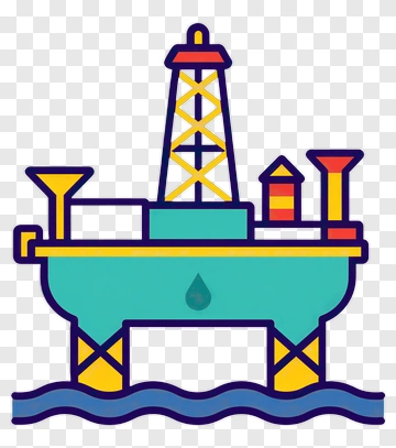 Cartoon Oil Rig PNG